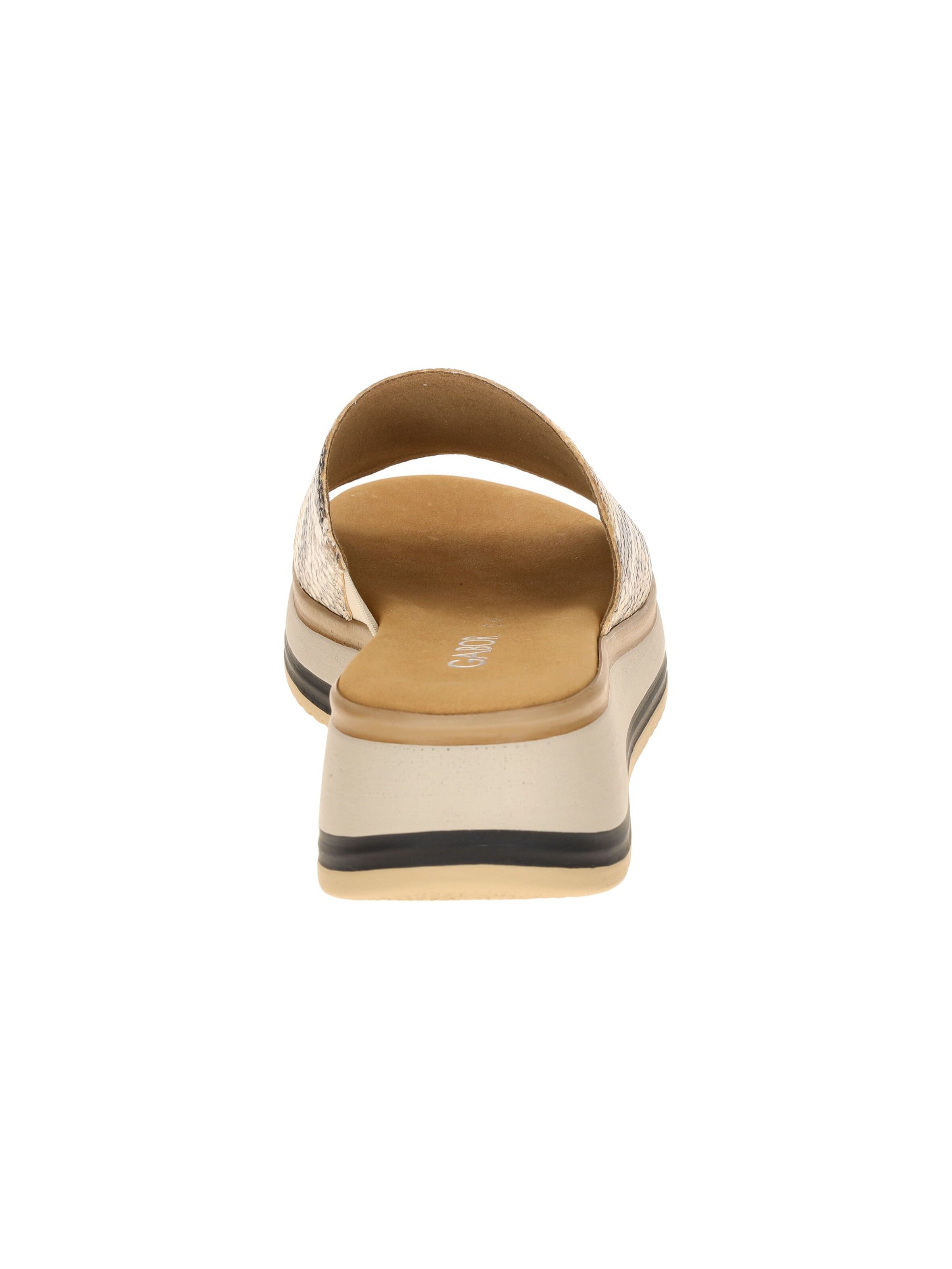 GABOR Mules 'Gabor Plateau Pantolette braun Python 82.740.82' in Brown