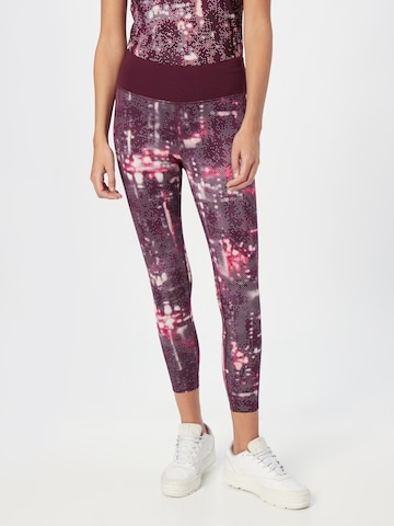 Skinny Pantalon de sport ESPRIT en rouge : devant