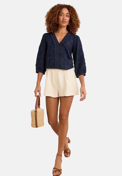 love & roses Bluse in navy, Produktansicht