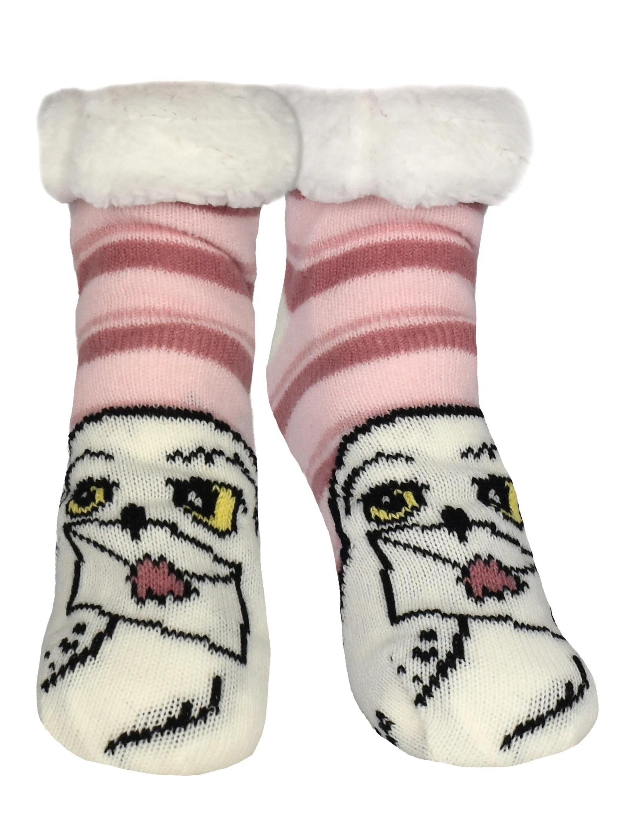 Harry Potter Socks 'Hedwig Eule' in Pink: front