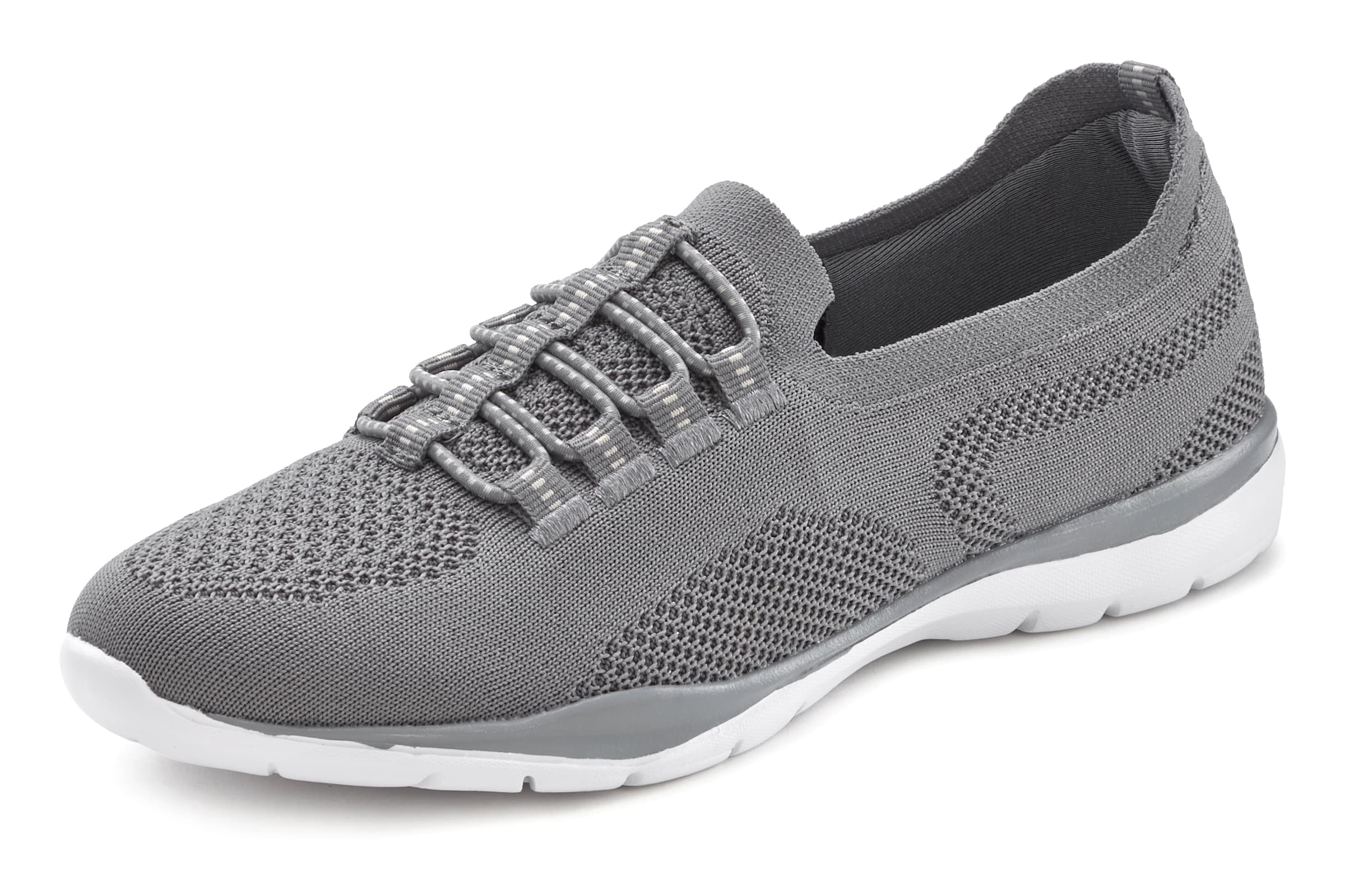 LASCANA Slip on boty – šedá: přední strana