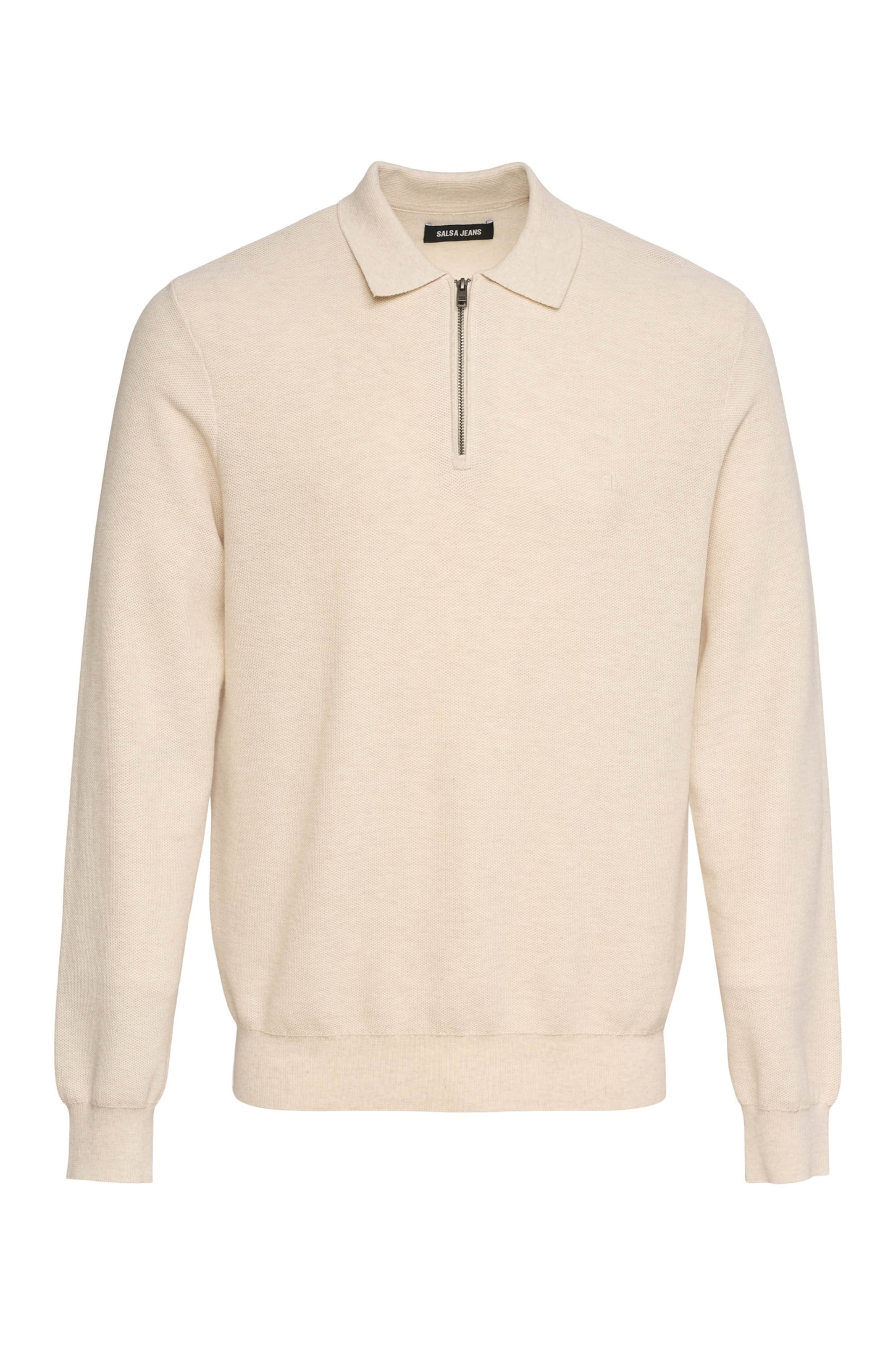 Pull-over Salsa Jeans en beige : devant