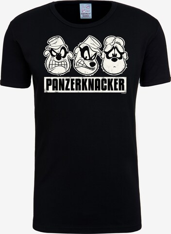 LOGOSHIRT Shirt 'Panzerknacker' in Gemengde kleuren: voorkant