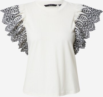 Top 'RACHEL' di VERO MODA in bianco: frontale