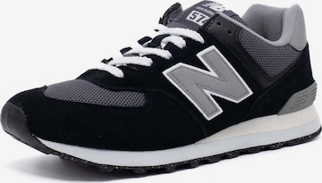 Baskets basses '574' new balance en noir : devant