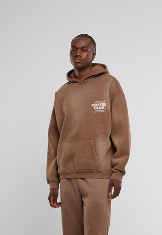 Sweat-shirt 'Coffee Club' Another Cotton Lab en marron