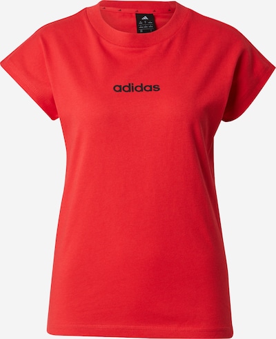 Sportiniai marškinėliai 'Essentials' iš ADIDAS SPORTSWEAR, spalva – ugnies raudona / juoda, Prekių apžvalga