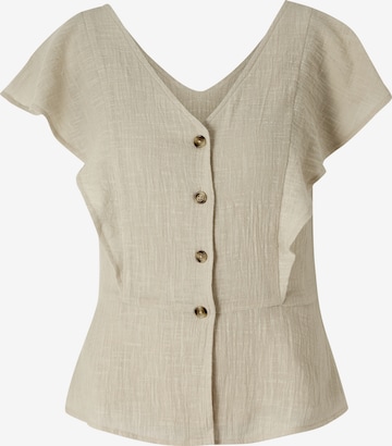 Camicia da donna di heine in beige: frontale