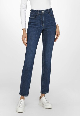 Basler Slimfit Jeans 'Julienne' in Blauw: voorkant