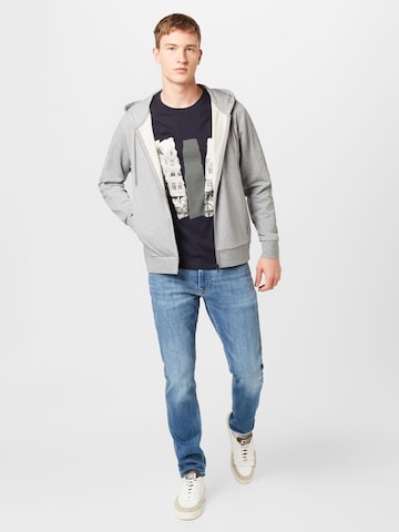 Hackett London Zip-Up Hoodie in Grey