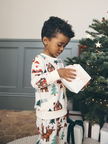 Next - Pijama 'Christmas' en blanco