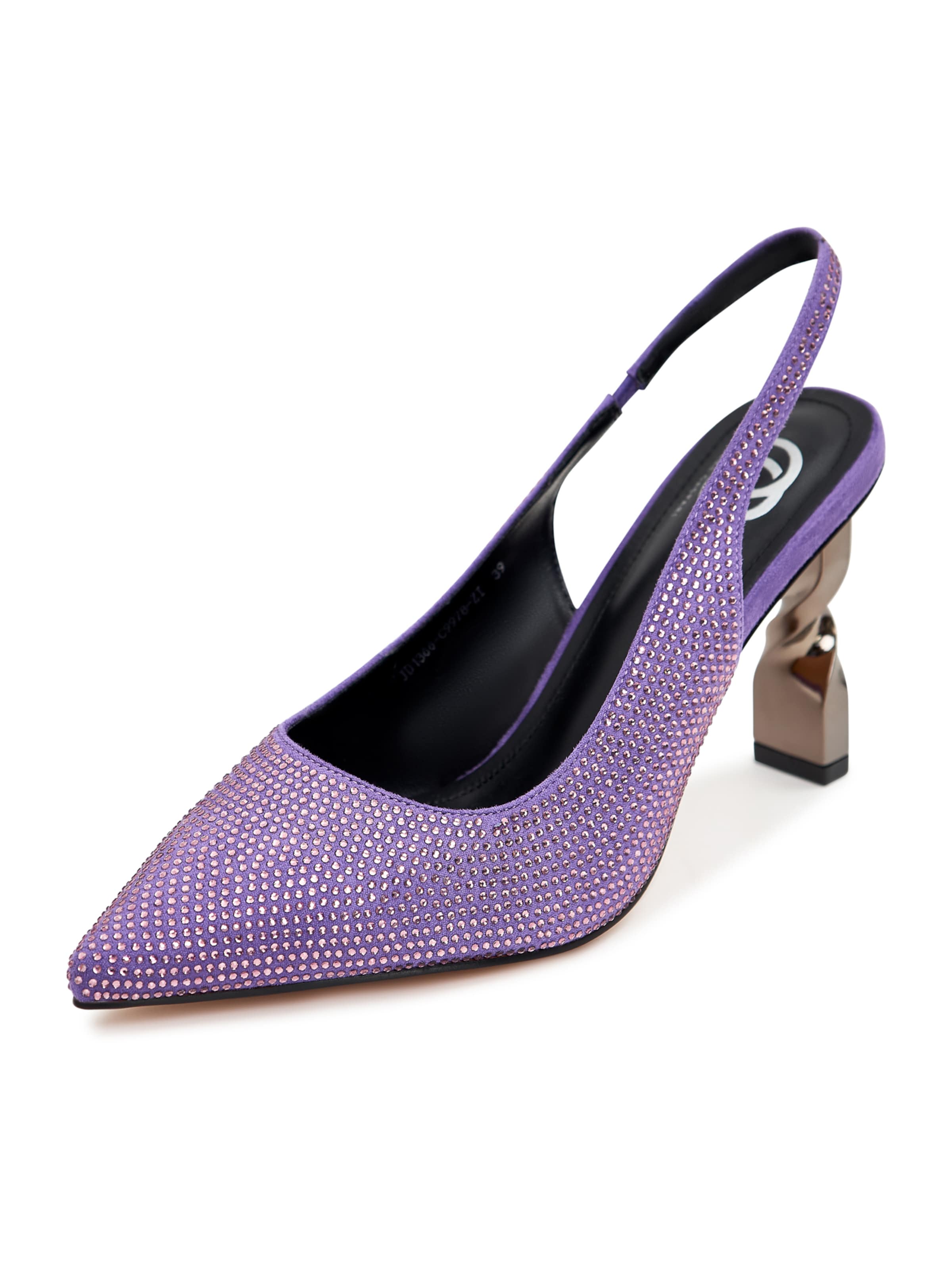 CESARE GASPARI Pumps in Lila: Vorderseite
