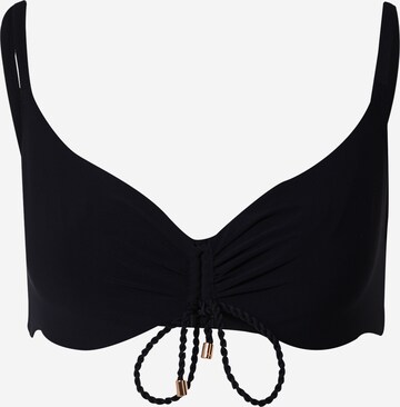 Chantelle T-shirt Bikini top in Black: front