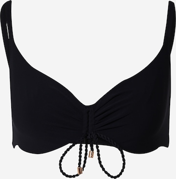 Chantelle T-shirt Bikiniöverdel i svart: framsida
