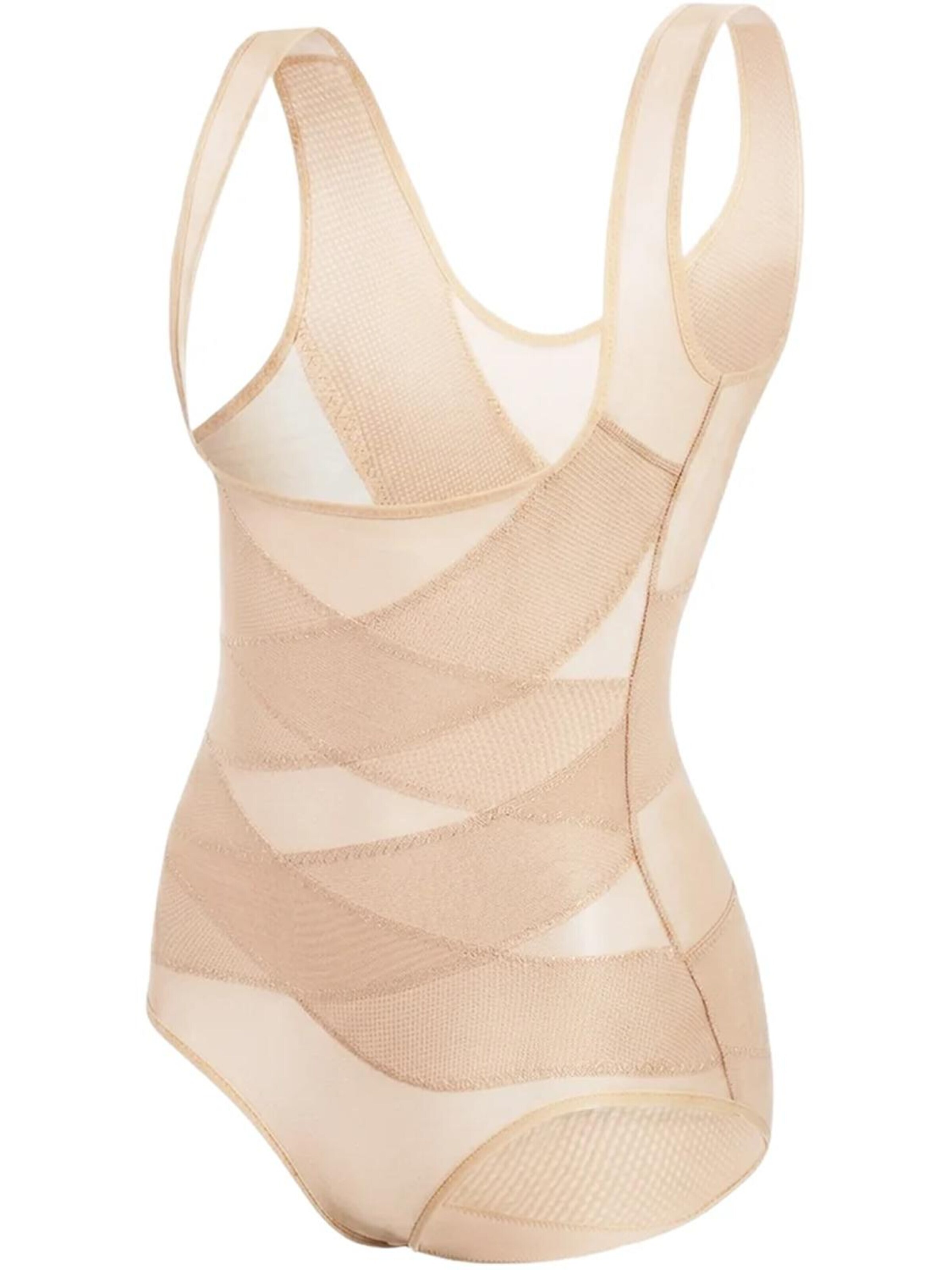 Shapetape Shapingbody 'Corrigerende bodysuit met brede bandjes' in Beige