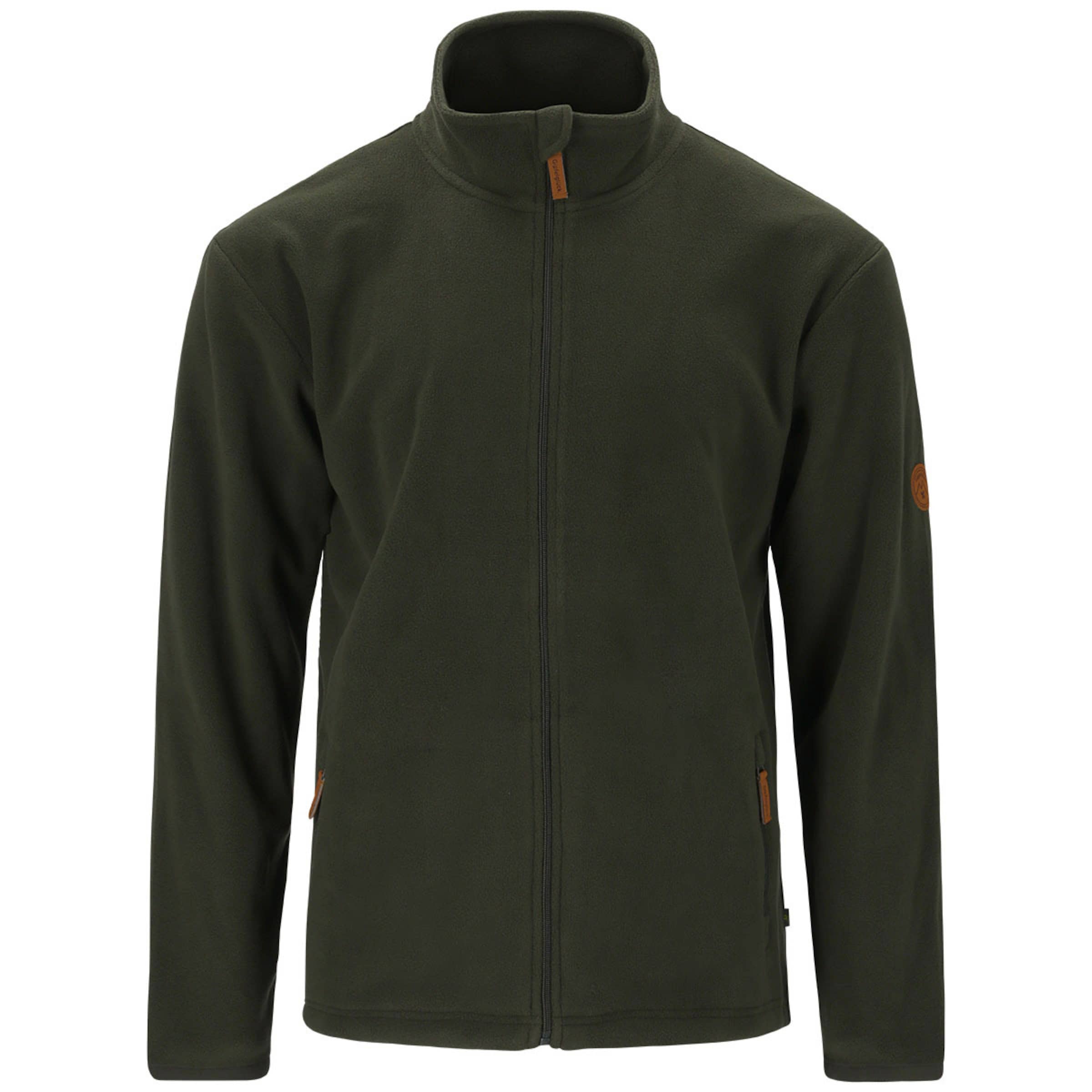 Gipfelglück Funktionsfleecejacke 'Michl' in Grün: Vorderseite