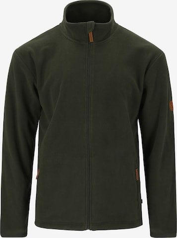 Gipfelglück Athletic Fleece Jacket 'Michl' in Green: front