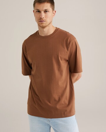 WE Fashion - Camiseta en marrón