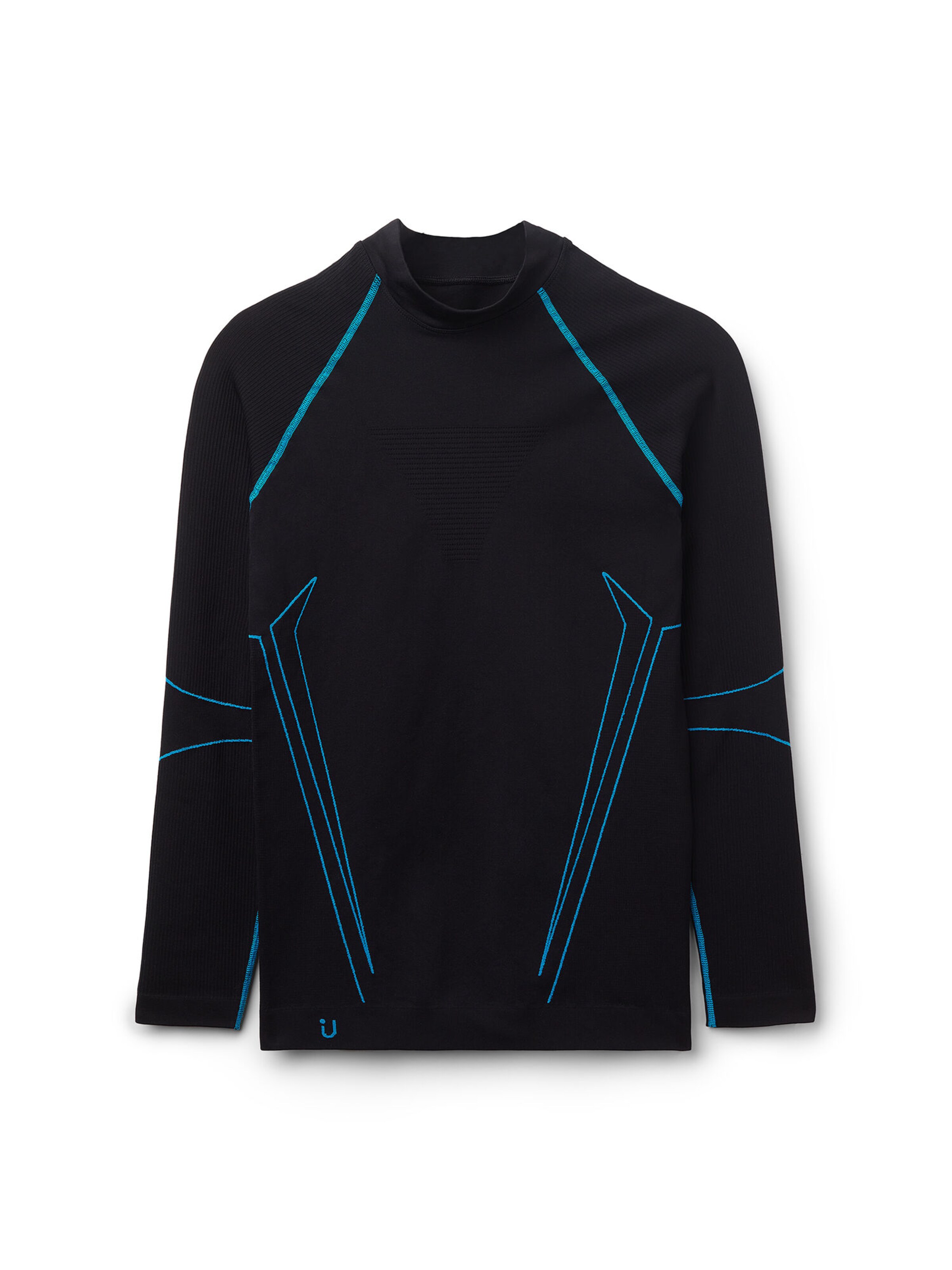 IUMAN Intimissimi Uomo Funktionsshirt in Schwarz: Vorderseite