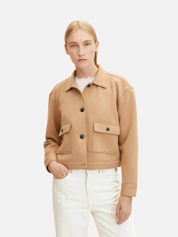 TOM TAILOR Between-Season Jacket in Beige: front