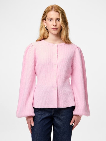 PIECES Cardigan 'PCSILLY' i pink: forside