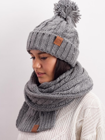 Manufaktur13 Beanie 'Rough Knit' in Grey
