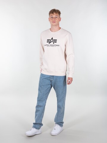 ALPHA INDUSTRIES Sweatshirt in Beige