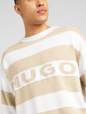 HUGO Trui 'Sobueh' in Beige