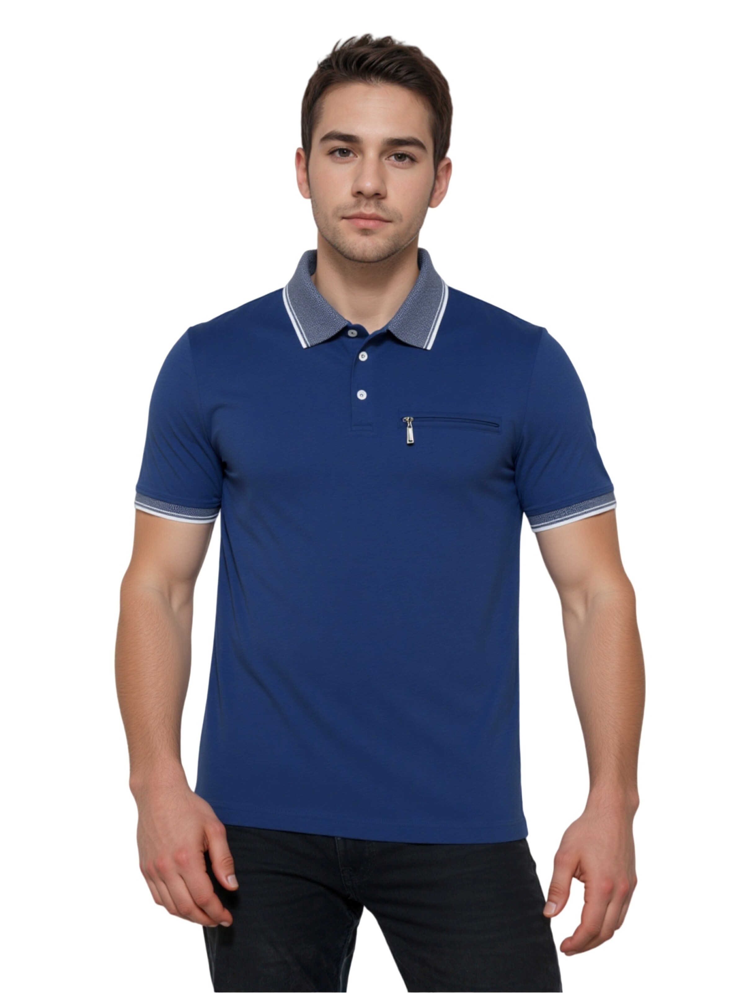 HAJO Poloshirt 'Stay Fresh' in Blau: Vorderseite