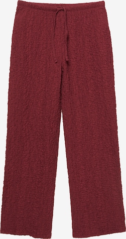 Pull&Bear Loosefit Housut värissä punainen: etupuoli