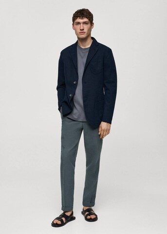 MANGO MAN Regular fit Colbert 'Delave' in Blauw