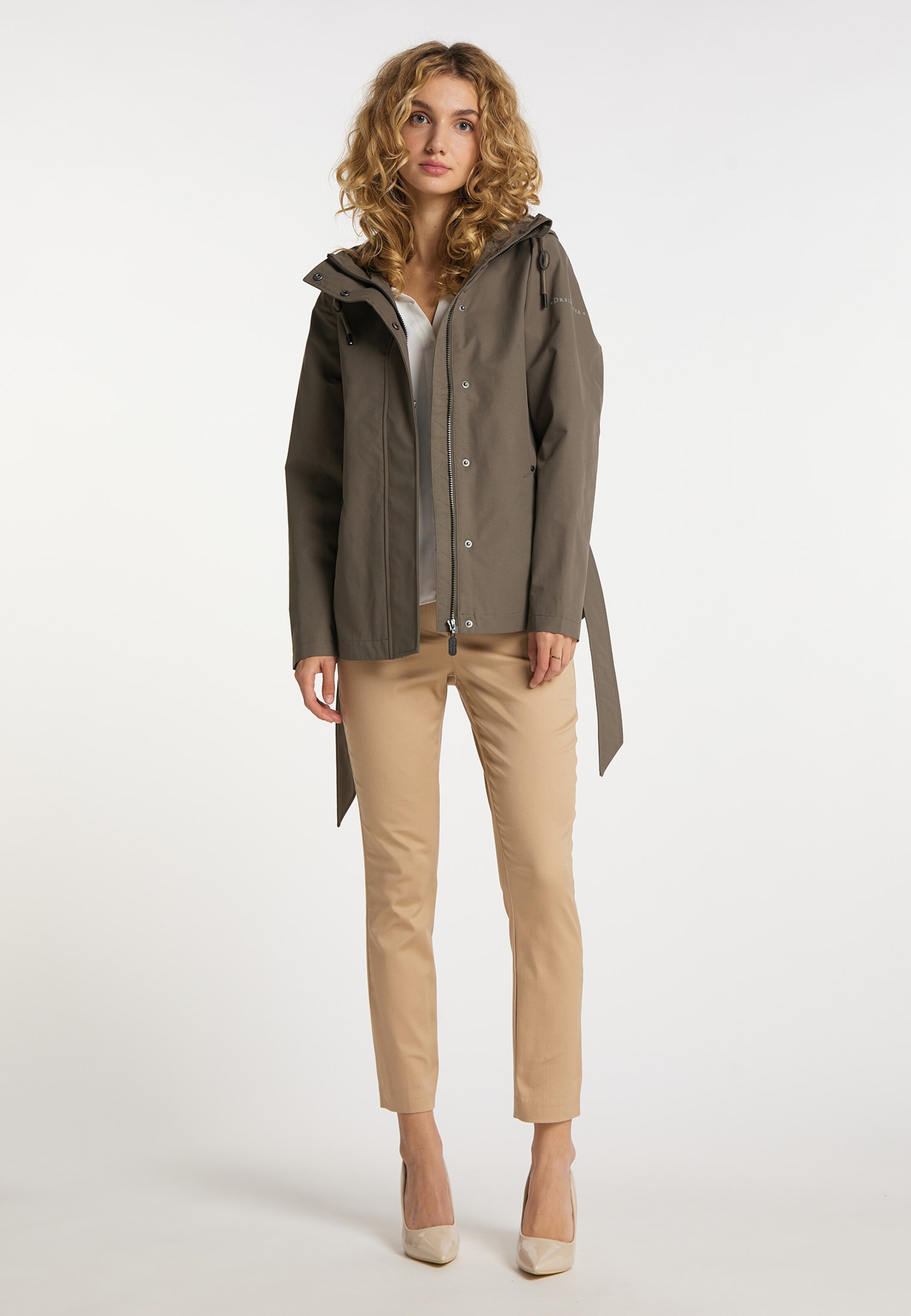 Frauen Jacken DreiMaster Klassik Funktionsjacke in Khaki - JD25246 Frauen Jacken DreiMaster Klassik Funktionsjacke in Khaki - JD25246