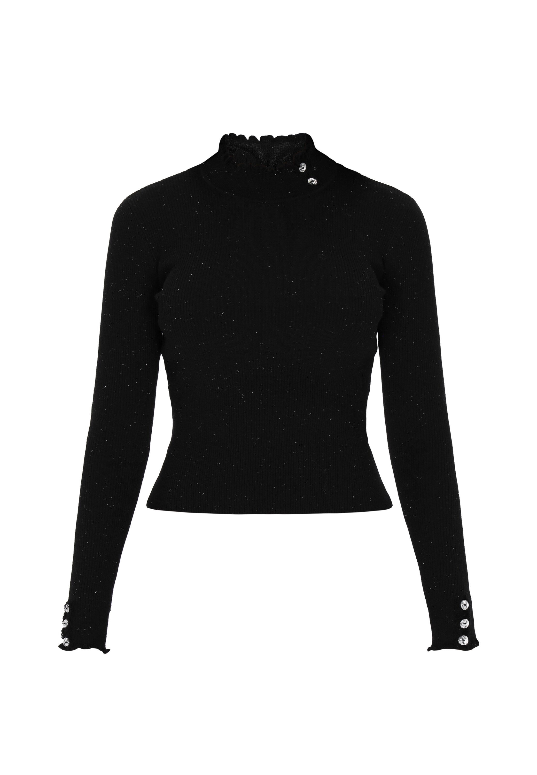faina Pullover in Schwarz: Vorderseite