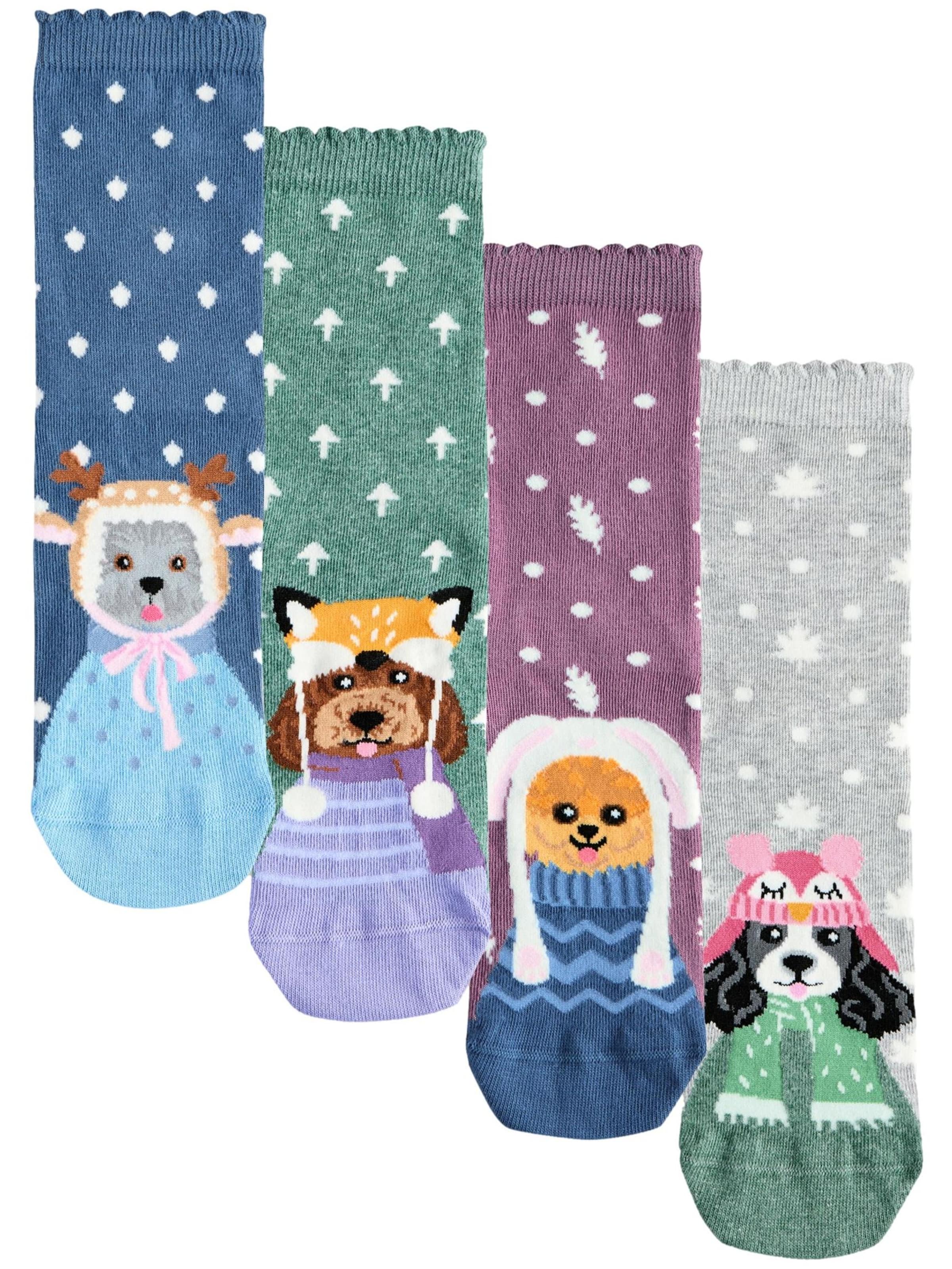 Next Socken in Blau: Vorderseite