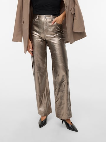 VERO MODA Bő szár Farmer 'VMTESSA' - szürke: elől