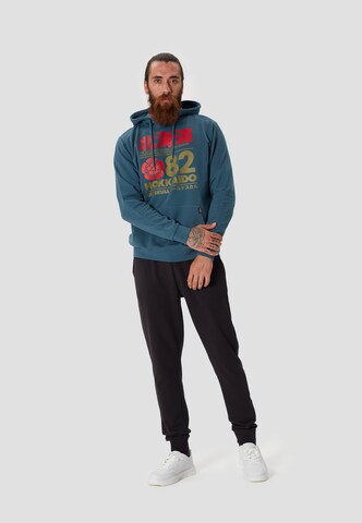 Oldskull Sweatshirt 'Retro Japan Island' in Groen