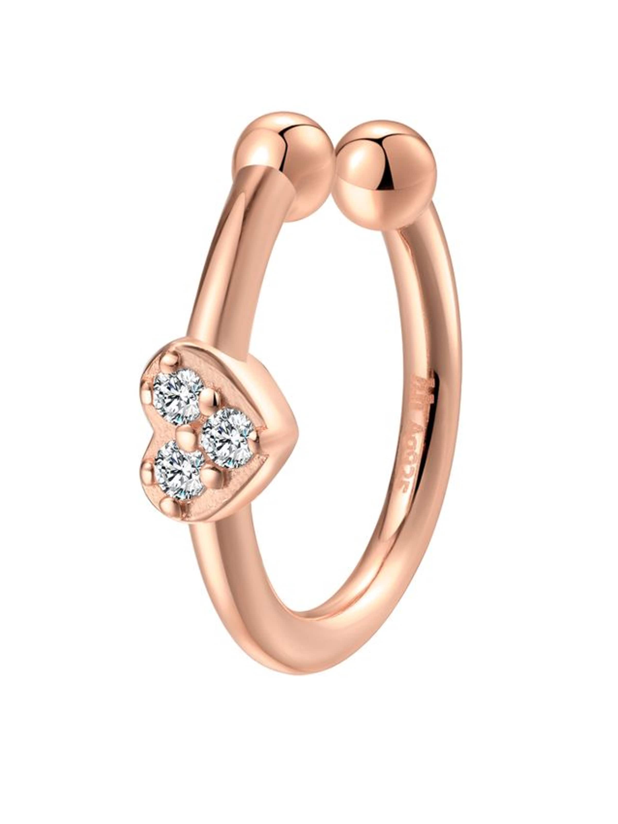 Hey Happiness - Pendientes 'Chérie' en oro: frente