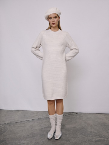 Abito in maglia 'OBJFENYA' di OBJECT in bianco