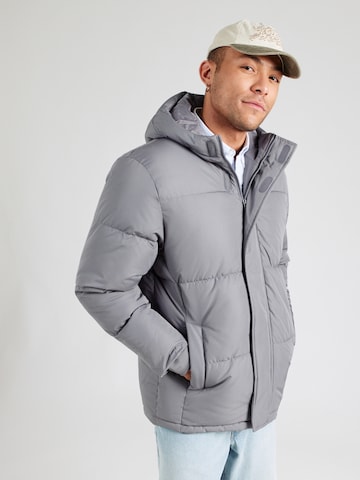 HOLLISTER Talvitakki värissä harmaa: etupuoli