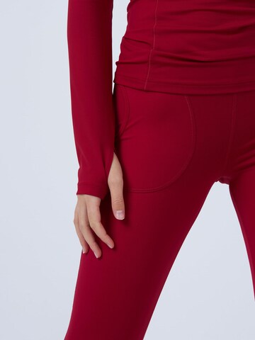 SPORTKIND Funktionsshirt 'Langarmshirt High-Neck'‌‌‌‌‌‌ in Rot