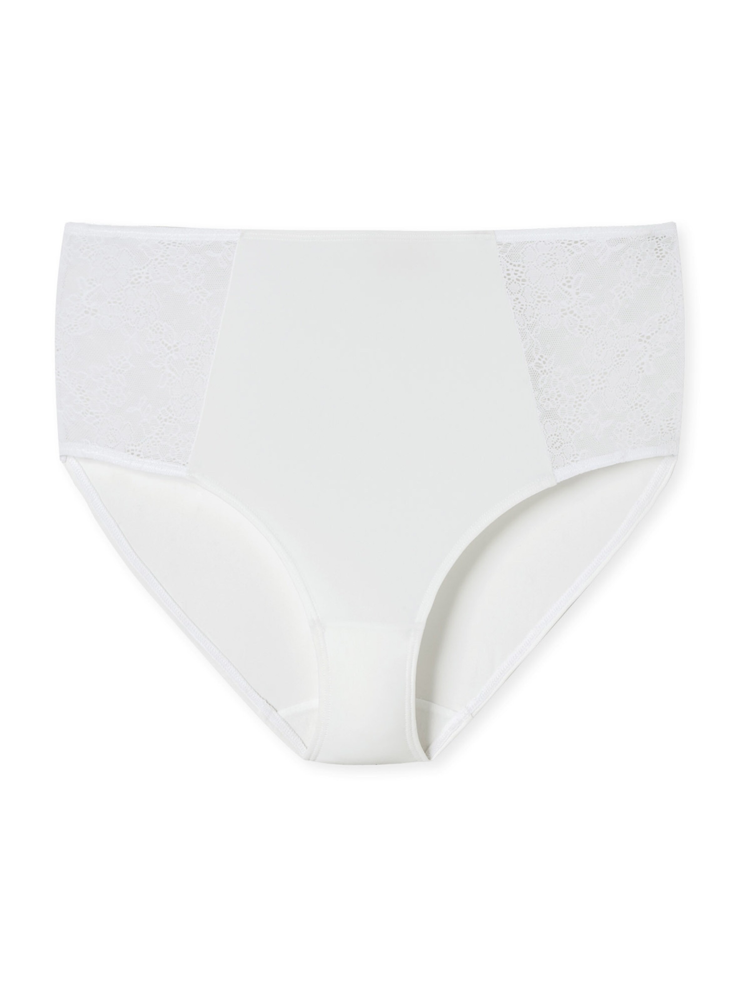 SCHIESSER Midislip ' Air Spitze ' in Weiß: Vorderseite