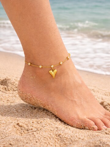 Gioiello per i piedi 'Summer Love Fußkette' di Pure Schmuck in oro
