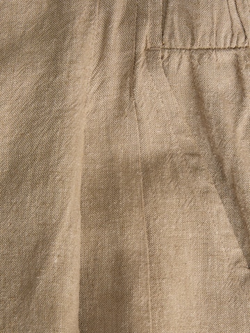 JJXX Wide Leg Bukser med lægfolder i brun