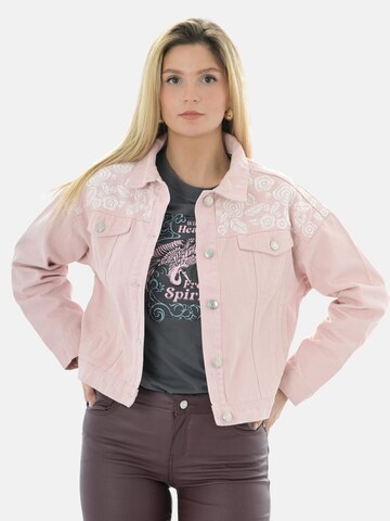 LEAFLETIC Winterjacke 'Leafletic Women’s Denim Jacket'‌‌‌‌‌‌‌‌‌ in Pink
