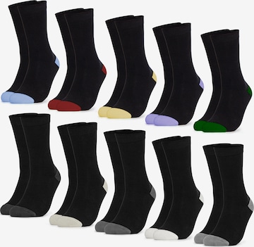 Occulto Socks 'Gertrud' in Black: front