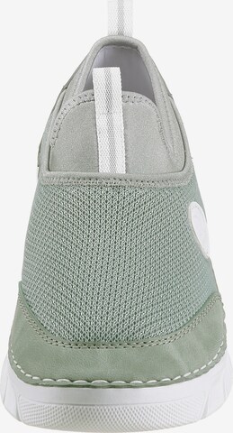 Rieker Slip-on obuv - Zelená