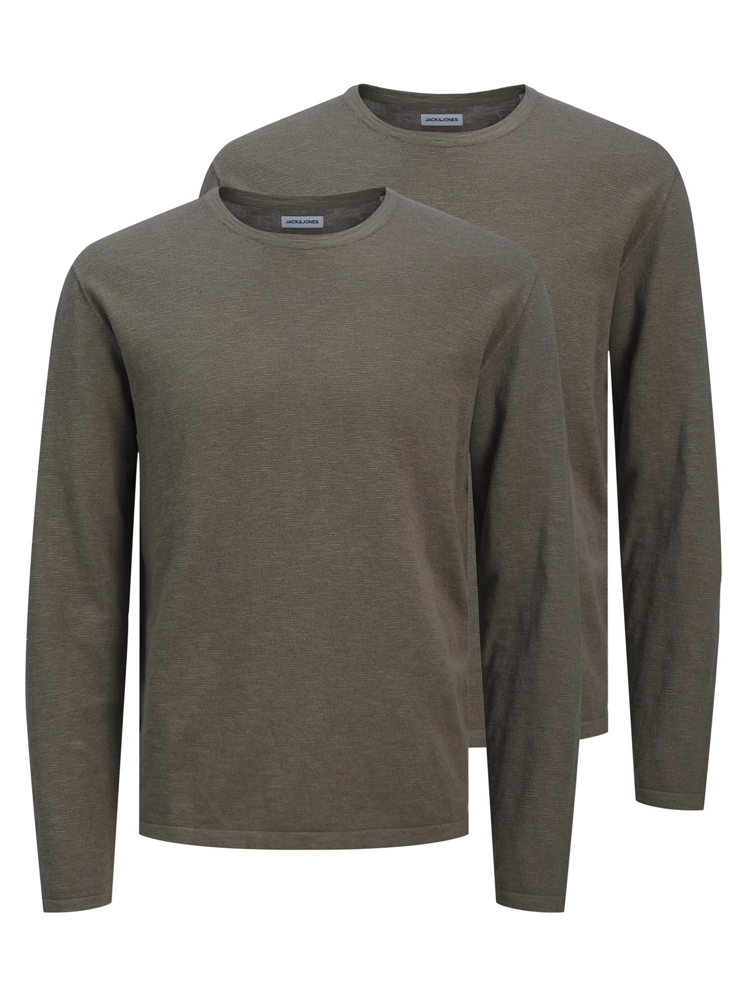 JACK & JONES Sweater 'Summer' in Brown: front