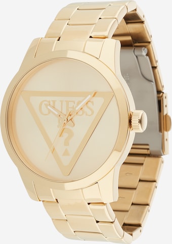 Montre à affichage analogique GUESS en or : devant