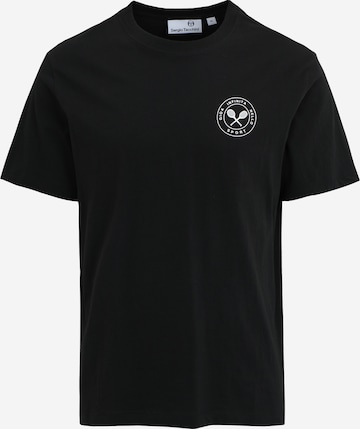 T-Shirt fonctionnel 'LINEA' Sergio Tacchini en noir : devant