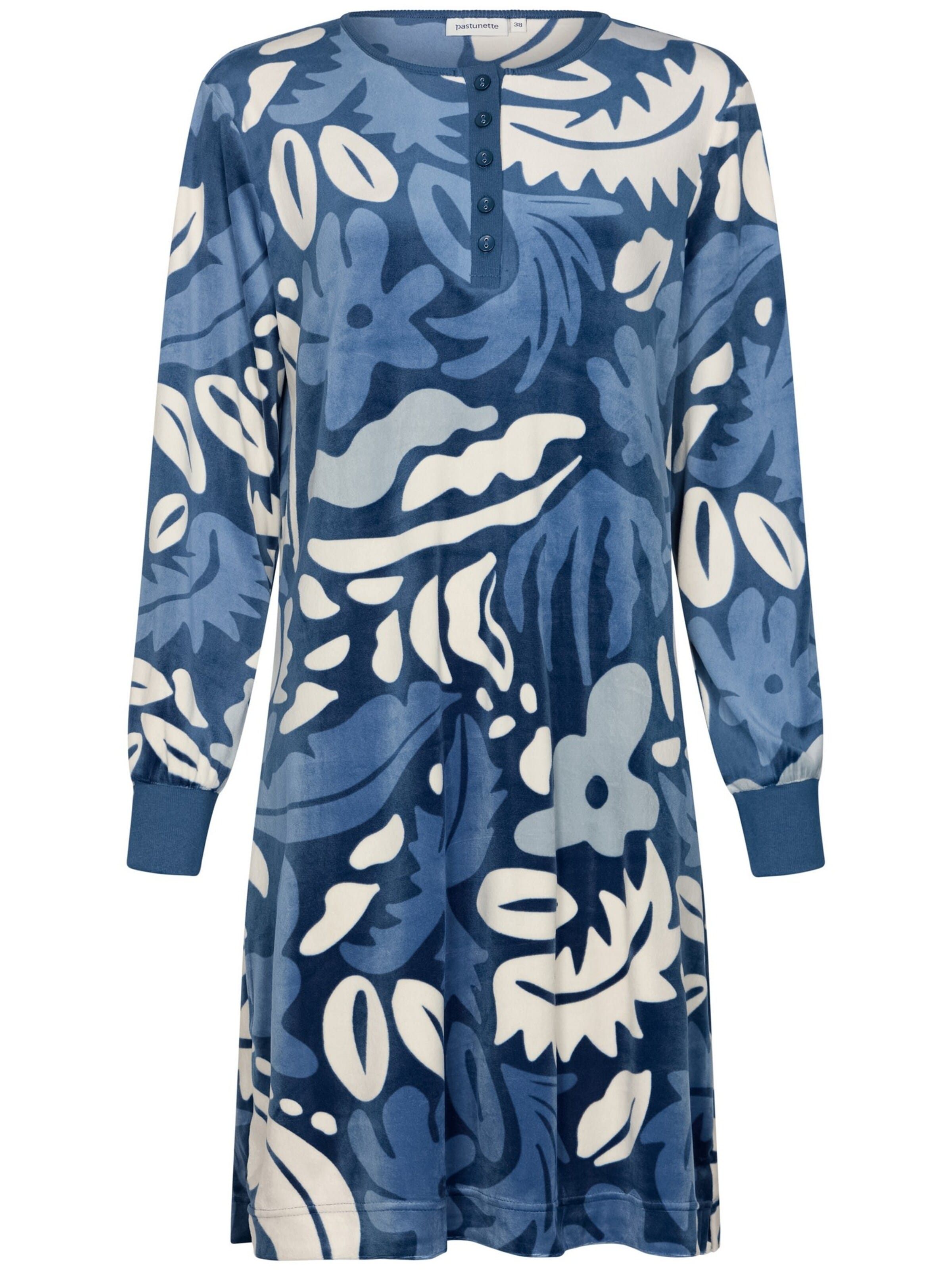 Pastunette Nachthemd in Blauw: voorkant